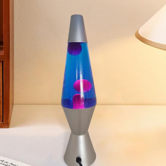 Светодиодная лампа с жидким движением Белый/Фиолетовый/Желтый Ночник с движением с синим US Plug белый