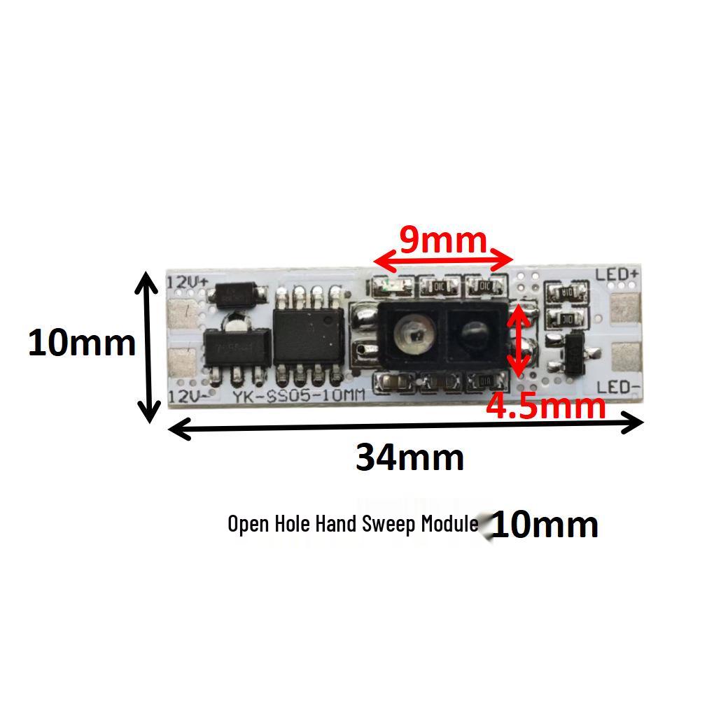 Xingyaokang 8 мм Индукционная подсветка для шкафа с управлением движением руки - Активируется движением, Бесконтактное переключение Hand-Sweep Induction 60W Bare Board